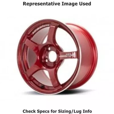 ADVAN YAD6E42ACRR TC-4 16 X7  Wheel 4x100 Bolt Pattern - Candy Red & Ring NEW • $481.76
