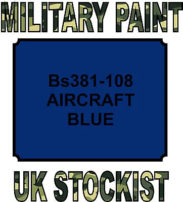 108 Aircraft Blue Military Paint Metal Steel Heat Resistant Engine  Vehicle  • £14.99