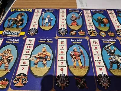 1st Edition Warriors+Dwarves - Citadel Combat Cards Warhammer (see Description)  • £15