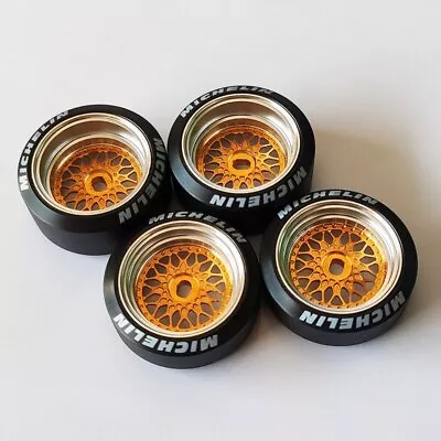 4Pcs MINIZ RC Drift Car Wheels Tire Set MINIQ AWD HGD1 K989 XRX Metal Wheel Hub • $29.99