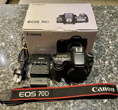 Canon EOS 70D 20.2MP Digital SLR Camera With EF-S 18-55mm Lens WITH Original Box • $2300