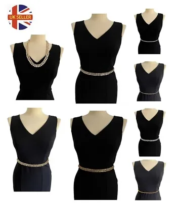 £9.99 • Buy Girls Women Kundan Waist Chain Kamarband Belly Beach Saree Dress Belt/Necklace
