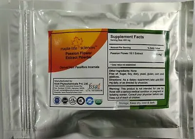 Passion Flower 10:1 Extract Powder For Anxiety Insomnia Epilepsy Hyperactivity • $74.26