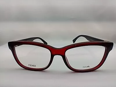 Fendi Eyeglasses FF0009 53-17 135 Burgundy Authentic • $55