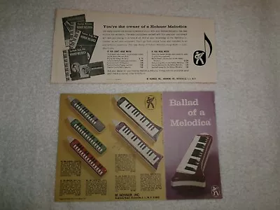 Hohner Melodica Vintage Brochures And Music Rare • $75