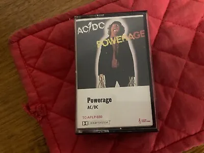 AC/DC Powerage Cassette Rare Error Aust  87 Release NM • $99.50