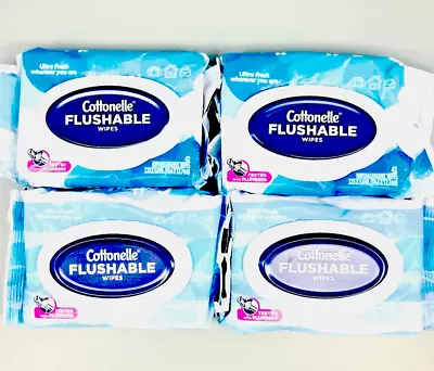 Cottonelle Flushable Wipes Ultra Fresh 42 Wipes X 4PK Exp 7/24+ • $22.98