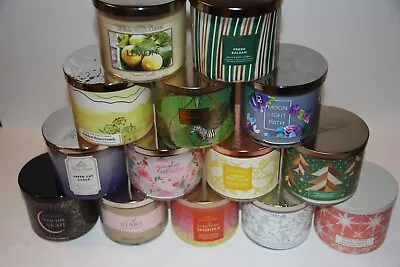 (K-P) - NEW Bath & Body Works 3 Wick Candle 14.5 Oz Large - YOU CHOOSE! (K-P) • $29.99