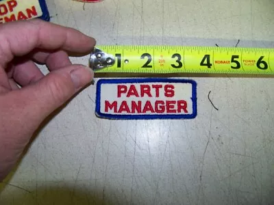 1 NOS Parts Manager Patch  Coat Jacket Shirt GM Mopar Ford • $3.99