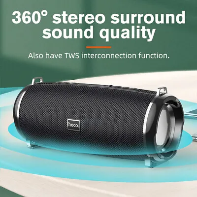 Portable Wireless Bluetooth Stereo Speaker FM RGB Waterproof For IPhone Samsung • £18.04