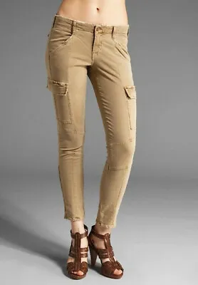 £64.99 • Buy J BRAND Womens Trousers Cargo Distressed Sandsky Beige Size 24W JB000261 