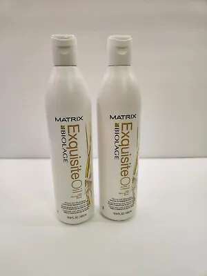 Matrix Biolage Exquisite Oil Micro Oil Shampoo 16.9 Oz Pack Of 2 • $29.99