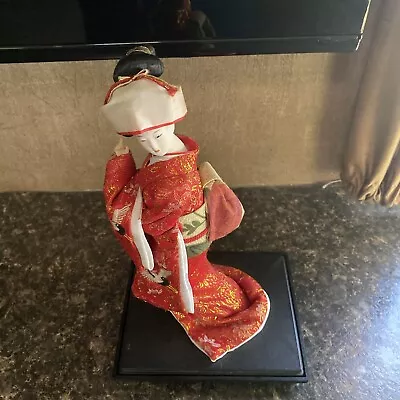 Vintage Chinese Japanese Asian Oriental Dress Woman Geisha Girl PORCELAIN DOLL • $9.99