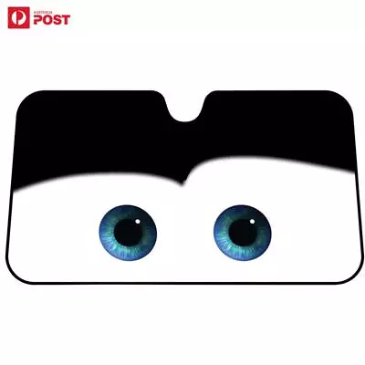 Car Cartoon Window Foils Eye Pixar Heated Windshield Sunshade Windscreen Cover • $25.89