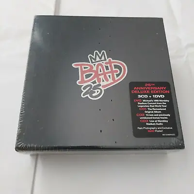 Michael Jackson Bad 25th Anniversary Edition Brand New Sealed 3cd + Dvd Boxset • $179.39