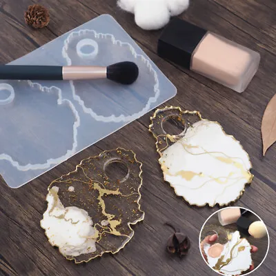 Silicone Irregular Tray Mold DIY Resin Epoxy Make Up Palette Mou ZC • $5.28