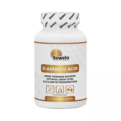 Sowelo Daa D Aspartic Acid Capsules Fast Regeneration Hormone & Libido Booster • $77.32