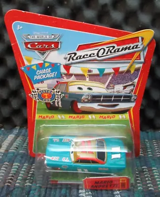 Disney Pixar  Cars  Mario Andretti   Chase Package  #97  Race O Rama  Box O • $14.99