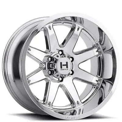 4ea 24  Hostile Wheels H109 Alpha Armor Plated (Chrome) Off Road(S10) • $3584