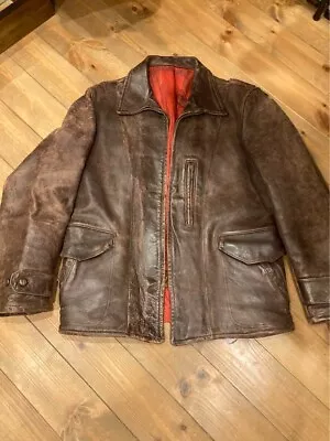 50s Hercules Horsehide Leather Jacket Sears Vintage • $550