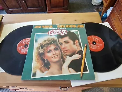 £7.99 • Buy Grease Original 1978 Film Soundtrack 2 X LPs John Travolta & Olivia Newton-John