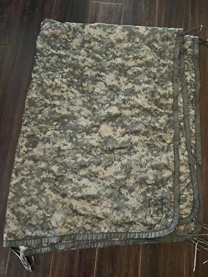 $29.99 • Buy US Military Army ACU Digital Wet Weather PONCHO LINER Woobie Blanket 