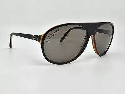 Von Zipper Rockford Vibrations Black Rasta Frame Green Lens Aviator Sunglasses • $65.99