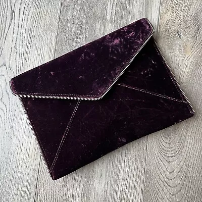 REBECCA MINKHOFF Crushed Velvet Clutch Bag • $29.99