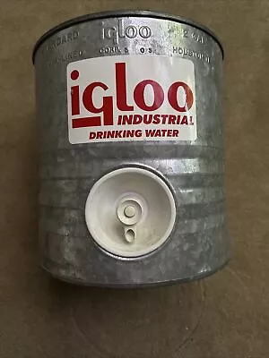 Igloo 2 Gallon Galvanized Metal Water Cooler Perm A Lined Vintage *AS IS* • $50