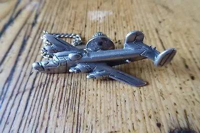 £3.99 • Buy Ww2 Bomber Pin Badge / Tiepin  - Lancaster ? B52?   (pm)