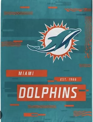 Miami Dolphins Digitize Design 60  X 80  Royal Plush Blanket By Northwest • $49.99