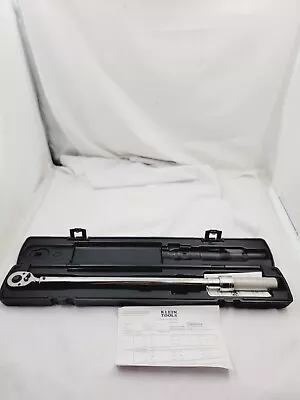 Klein Tools 57010 50-250 Foot-Pound Range Micro-Adjustable Torque Wrench • $199.99