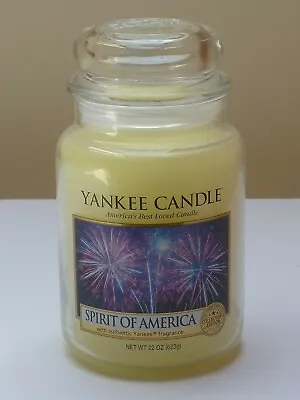 Yankee Candle Large Classic Jar 623g SPIRIT OF AMERICA Collector's Edition Rtd • £16