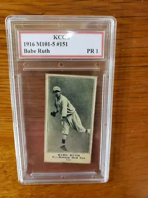 Babe Ruth 1916 Baseball Card PR1 #151 Custom Reprint Card  The Sporting News • $30