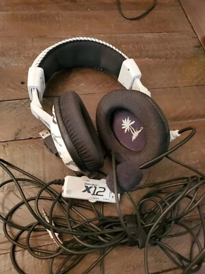 $10 • Buy Turtle Beach Ear Force X12 White Gaming Headset For Xbox 360