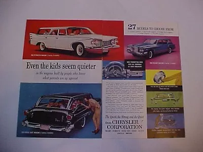 Original Vintage 1960 Chrysler Corporation Valiant/Plymouth/Dodge Full-color Ad • $8.59