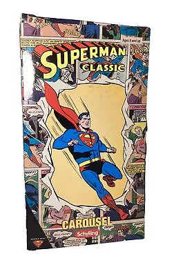 Superman Classic Tin Carousel Toy Schylling W/Krypto Supergirl & Streaky VGC • $29.99