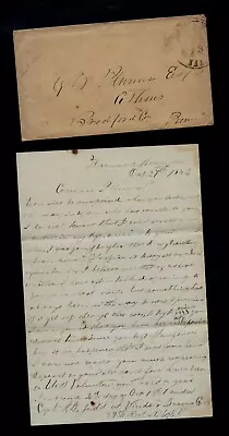 CIVIL WAR LETTER - 89th NY Infantry - BATTLE ANTIETAM REPORT From Hospital ! • $38