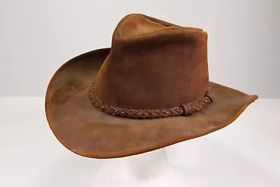 Minnetonka Leather Hat Size Medium Brown Bush Australian Outback • $39.99