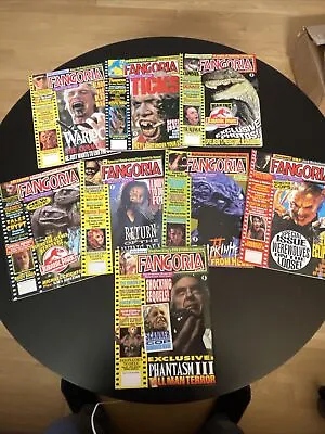 Fangoria Magazine Lot 122 123 124 126 127 128 129 130  Vintage 1992-1994 • $64.99