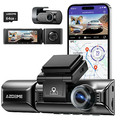 AZDOME M550ProDash Cam 3Channel 5GHz WiFi GPS Dual 4K+1080P Parking Mode3.19 IPS • $189.99