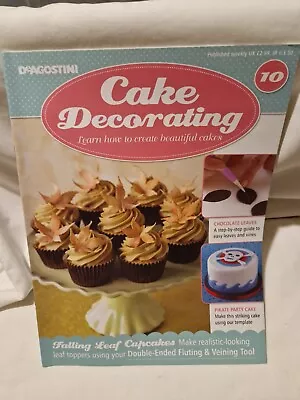 De Agostini Cake Decorating Magazine Cake Icing Party Cakes Book  Issue 10 • £4.99