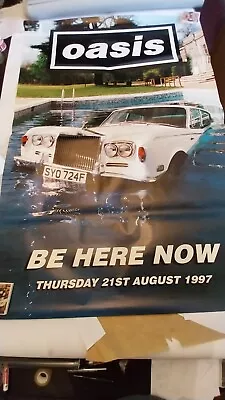 Oasis - Be Here Now - Original Xl Vintage 1997 Rare Lp Promo Poster  • £30