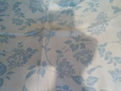 Sample Furnishing Fabric - Laura Ashley  Lilac  Duck Egg Blue Floral • £8