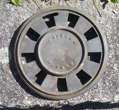 Antique James Spears Cast Iron Open Round Grate • $15