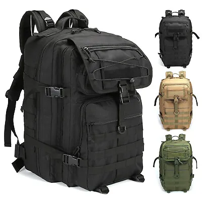 45L Molle Army Military Tactical Backpack Waterproof Assault Bag Travel Rucksack • $27.99