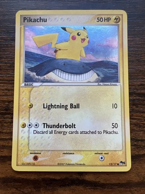 $0.99 • Buy Pokemon (Holo) PIKACHU Card (POP SERIES-5) Set 12/17 Common PROMO (2007)