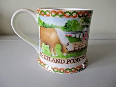 £7.99 • Buy SHETLAND PONY Mug Made For Past Times Bone China By Queens VGC