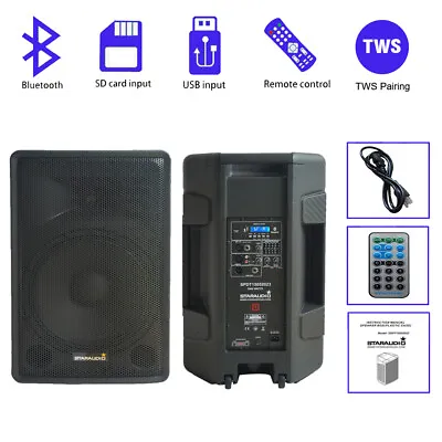 15  4Ohm Powered Active PA Speaker TWS Stage KTV Karaoke Audio Bluetooth Speaker • $256.83