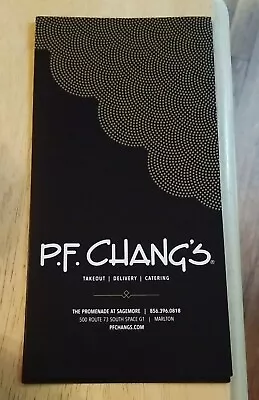 P.F. Chang's Promenade Sagemore Marlton New Jersey Menu Ephemera Asian Chinese  • $11.99